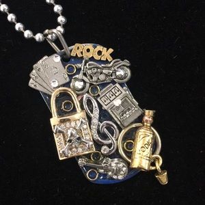 🔹 Necklace hand made dog tag style